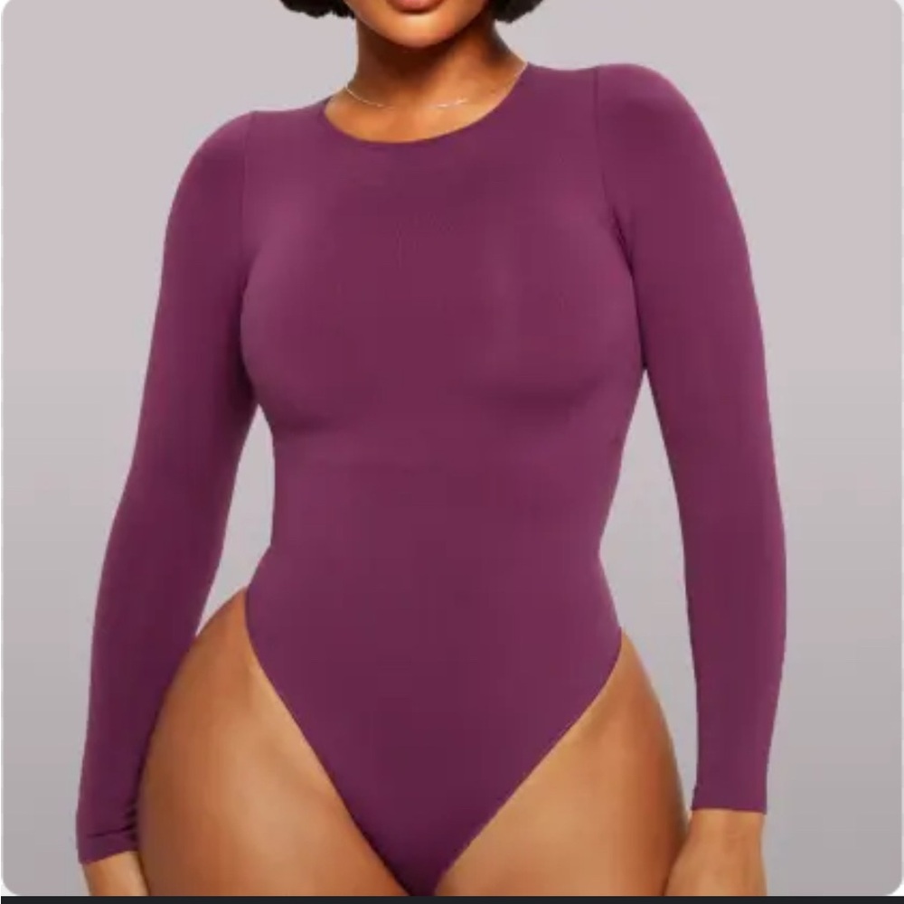 YITTY Rich Purple Long Sleeve Bodysuit